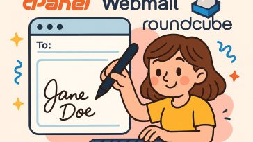 cpanel-webmail-roundcube-signature-setup