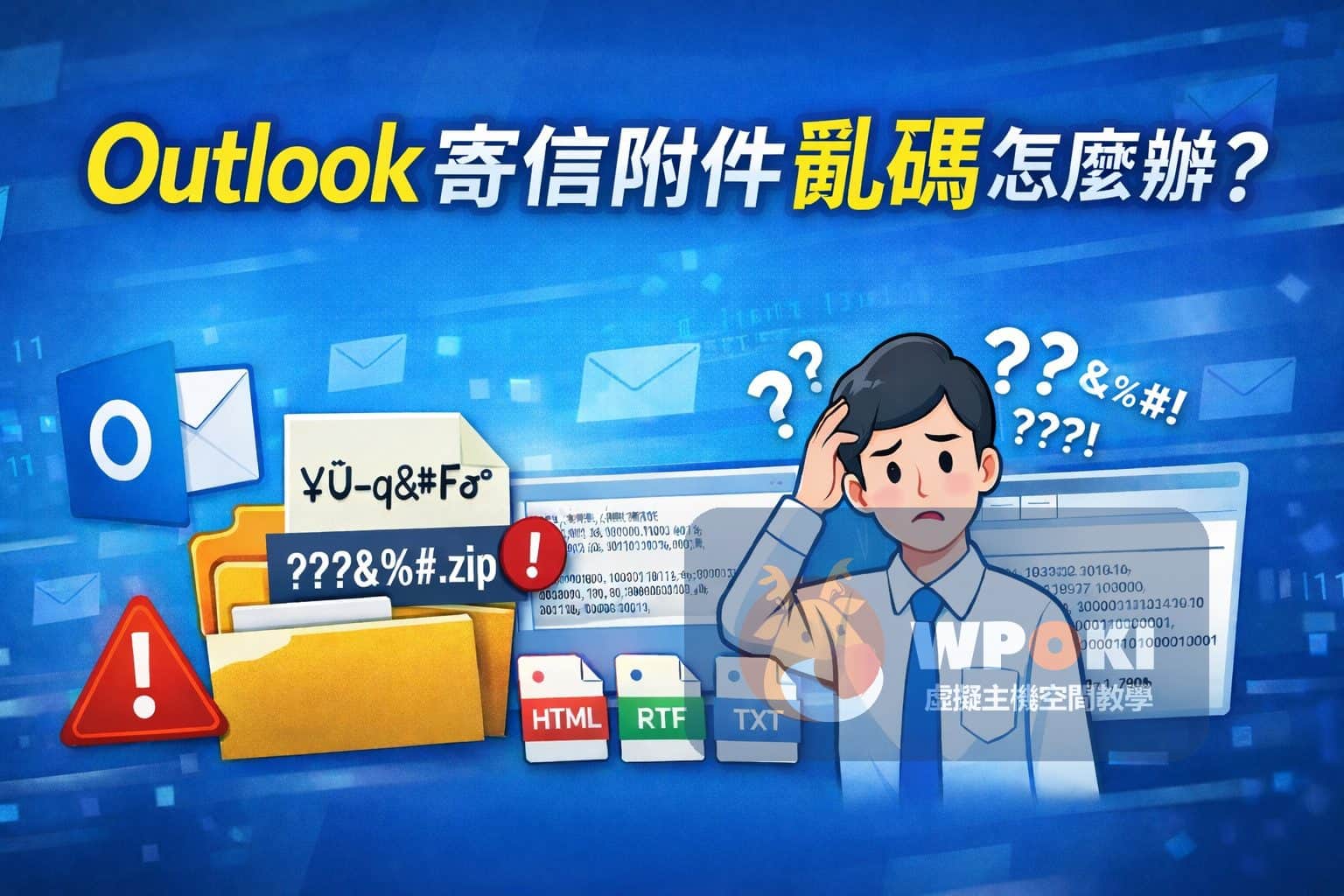 Outlook 寄信附件亂碼怎麼解決？企業信箱Outlook 設定完整教學